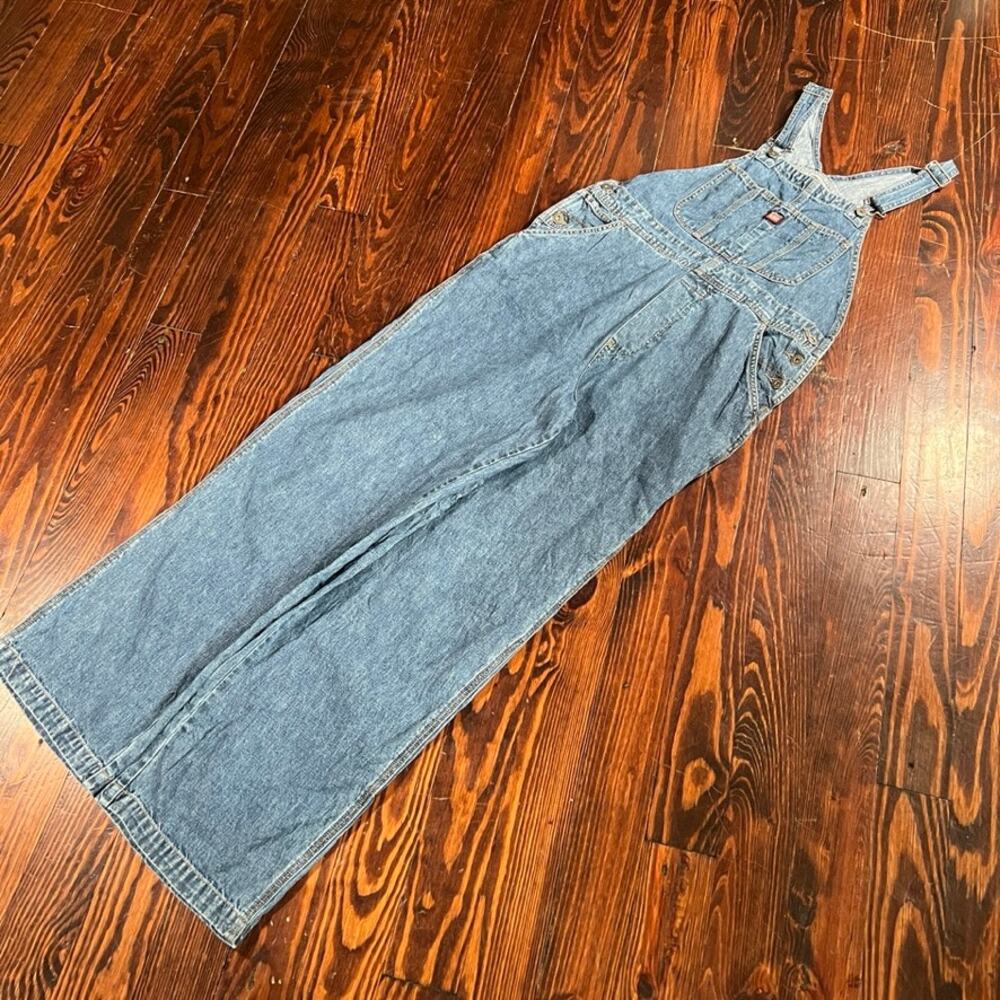 UNIONBAY L Y2K Denim Overalls Blue Wide Leg